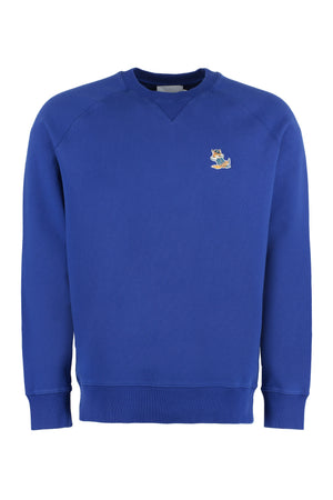 Cotton crew-neck sweatshirt-0