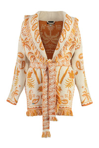 Cardigan in maglia jacquard