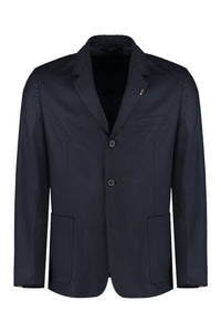 Wool-cashmere blend two-button blazer