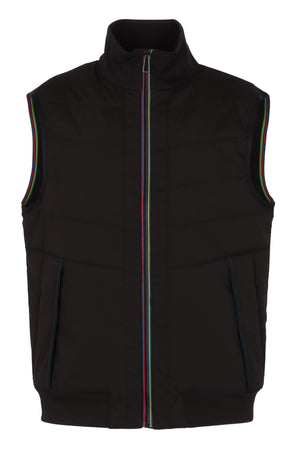 Gilet imbottito con chiusura a zip-0