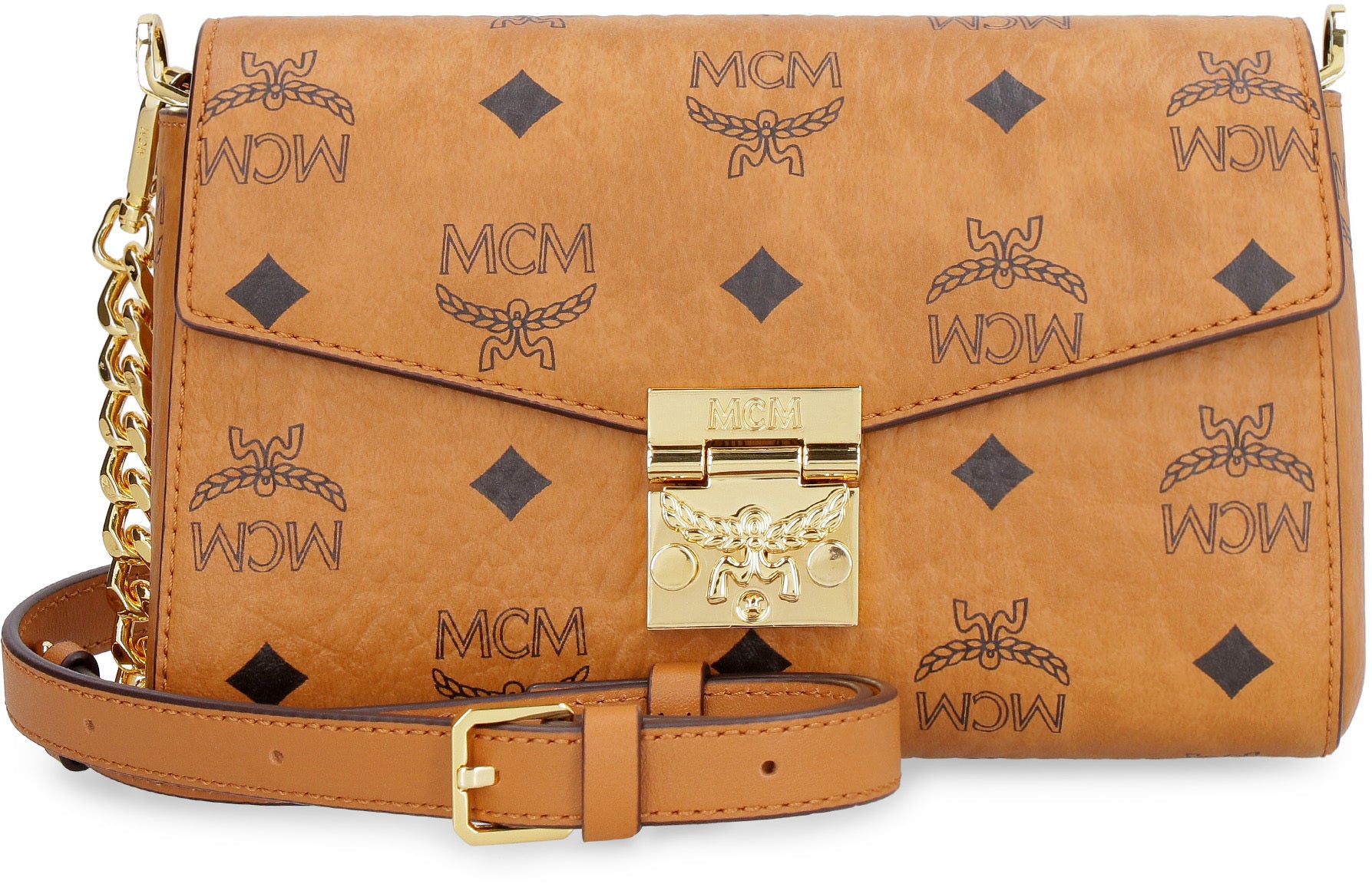 Shop MCM Millie Visetos Crossbody Bag