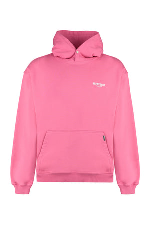 Logo cotton hoodie-0