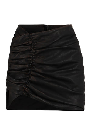 Wishaw leather mini skirt-0