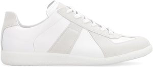 Replica leather sneakers-1