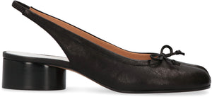 Slingback Tabi in pelle-1