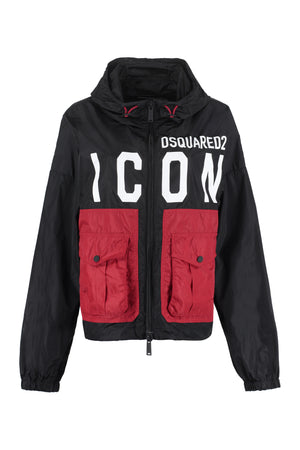 Icon hooded windbreaker-0