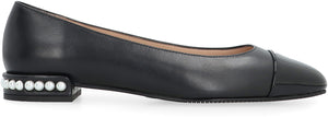 Pearl Flat Leather ballet flats-1