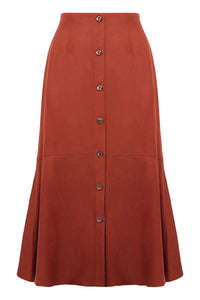 A-line midi skirt