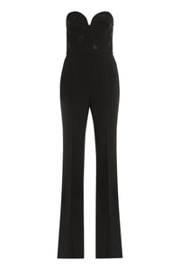 Zeda belted cady jumpsuit