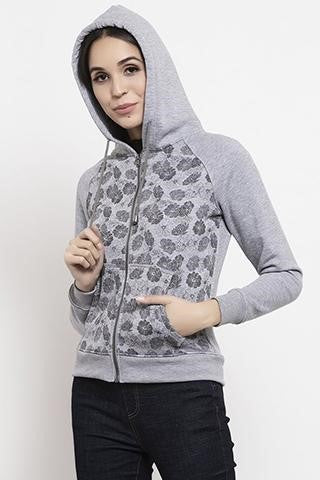 light grey zip-up hoodie