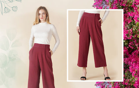 Gipsy Wine Cotton Ladies Pant