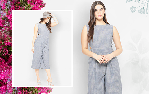 Mystique dhoti jumpsuit with jacket by Kaaj | The Secret Label