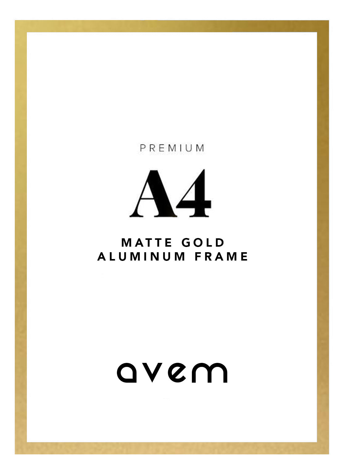 Metallrahmen Gold Matt 50x70 nur bei Avem