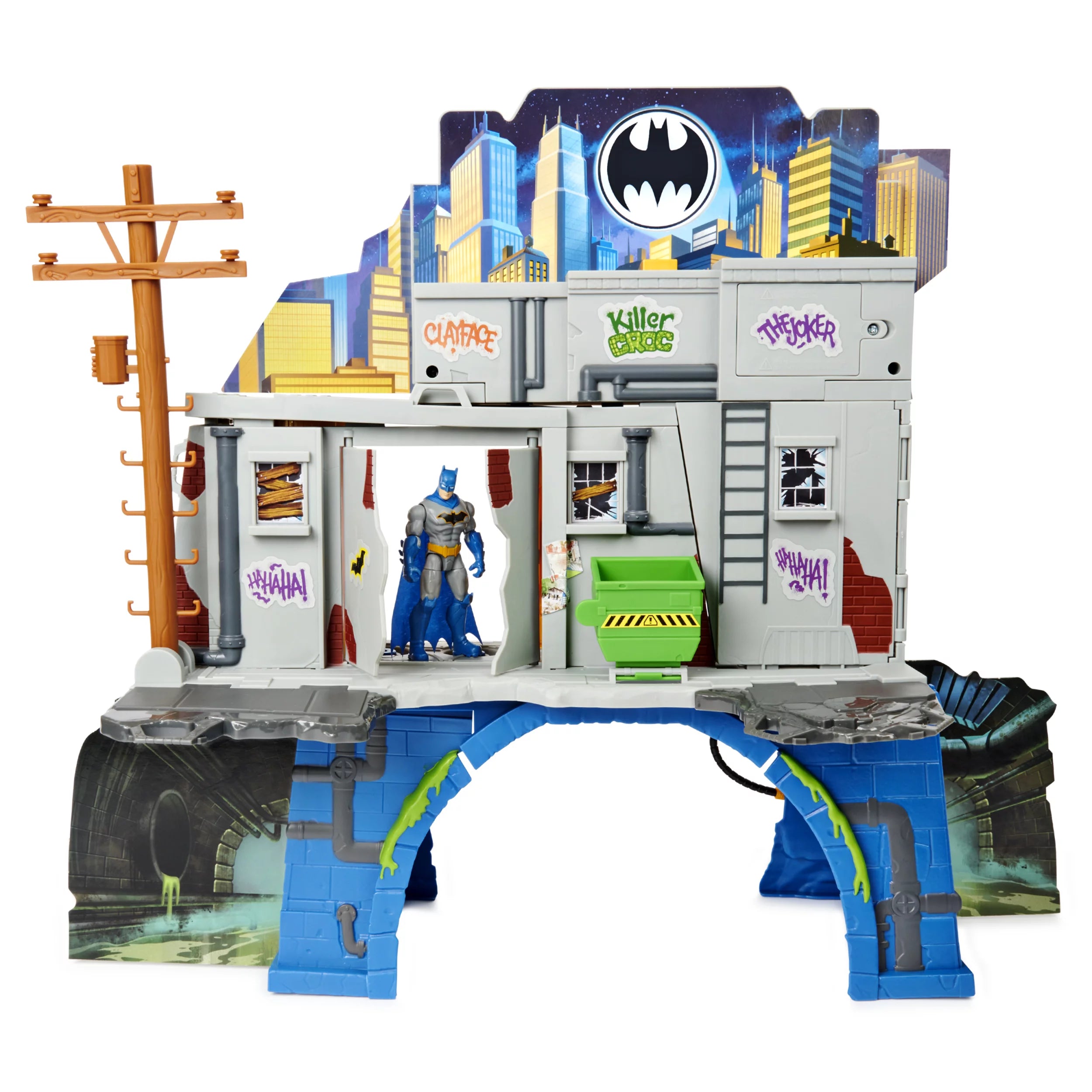 Batman 3 en 1 Playset Baticueva y Ciudad Gótica con figura de acción B –  America Premium Outlets