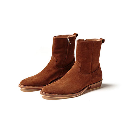 nonnative×MINEDENIM Side Zip Boots BRN