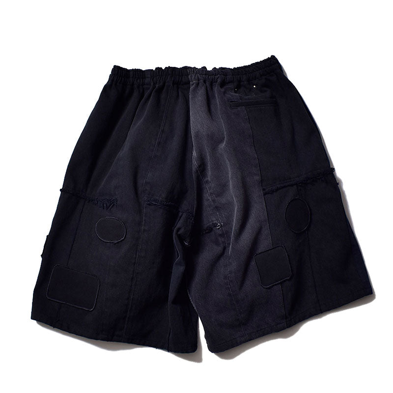 OLD PARK × MINEDENIM Rebuild Denim Crest Shorts