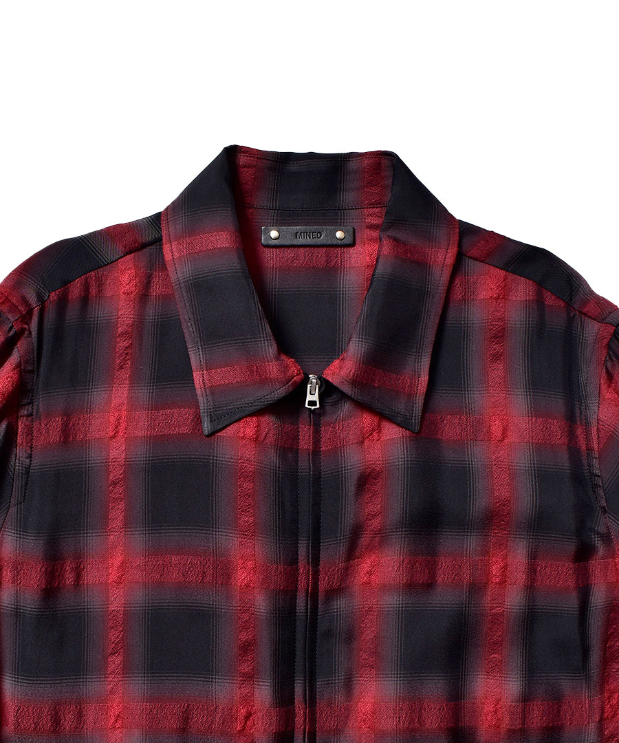 Cuprawool Ombre Check Harrington キムタク着極美品