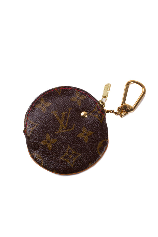 Louis Vuitton Monogram Cherries Round Coin Pouch Change Keychain