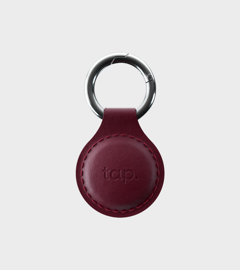 Tap NFC Keychain - Share Everything With A Tap - Handmade Natural Leat