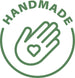 Hand with Heart in it with Handmade written above