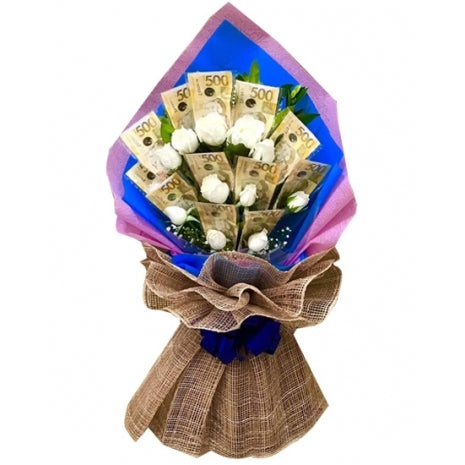 Money Bouquet with 10k – Online Flower Express