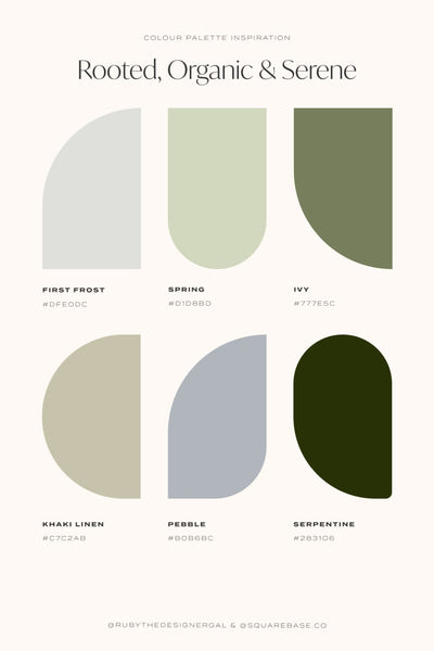 Five Nature-Inspired Colour Palettes For Your Brand by Squarebase - Squarespace Template Kits, Canva Templates and Logo Kits