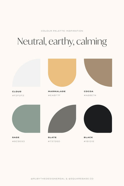 Five Nature-Inspired Colour Palettes For Your Brand by Squarebase - Squarespace Template Kits, Canva Templates and Logo Kits