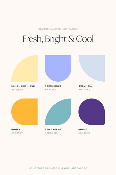 Bright Colour Palettes To Use on Your Squarespace Website | by Squarebase, Premium Squarespace Template Kirs