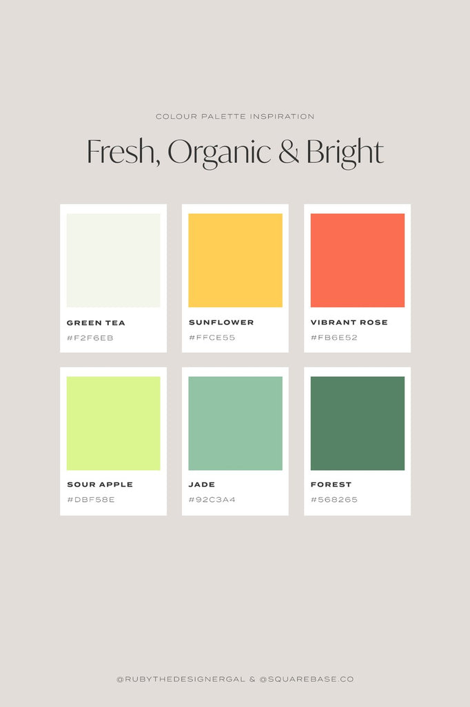 Bright Colour Palettes To Use on Your Squarespace Website | by Squarebase, Premium Squarespace Template Kirs