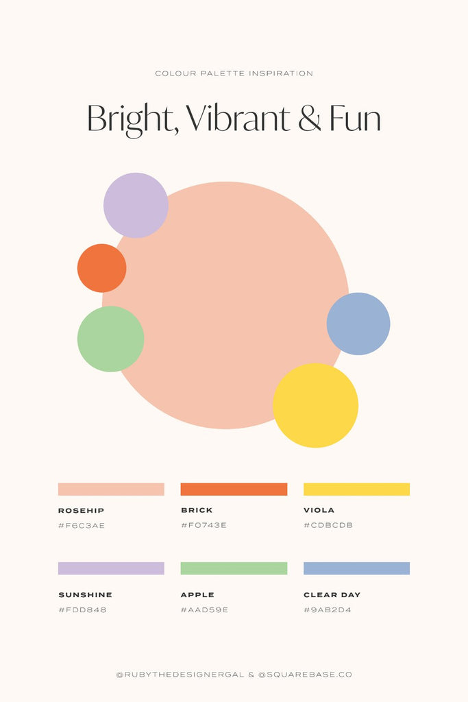 Bright Colour Palettes To Use on Your Squarespace Website | by Squarebase, Premium Squarespace Template Kirs