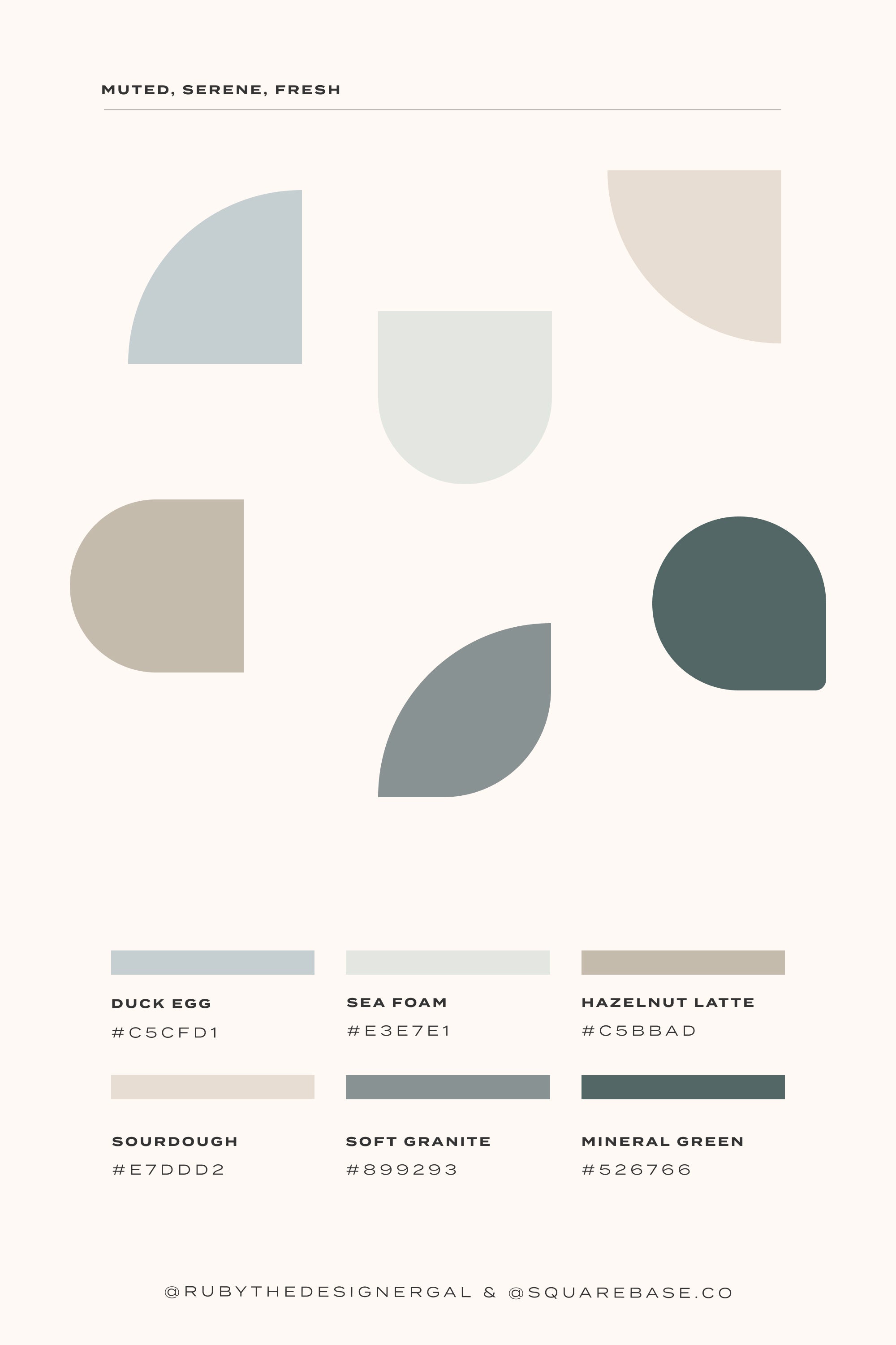 Muted and sophisticated colour palettes for your brand or squarespace website | Brand Design