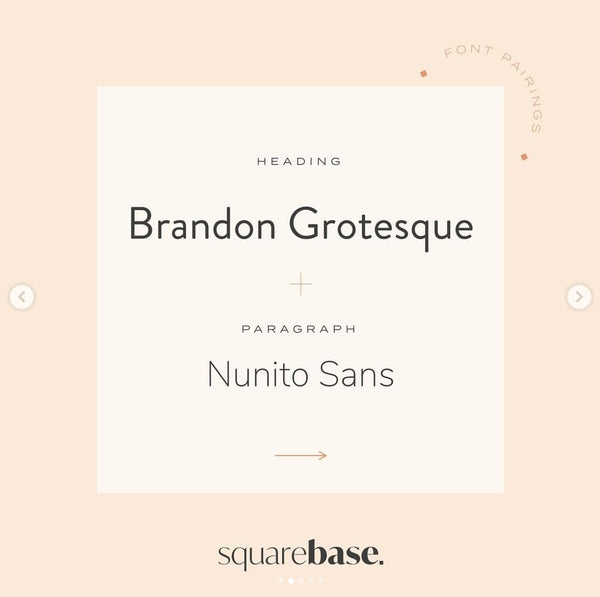 Free Font Pairings For Squarespace - Use on our Squarespace Website Template Kits 