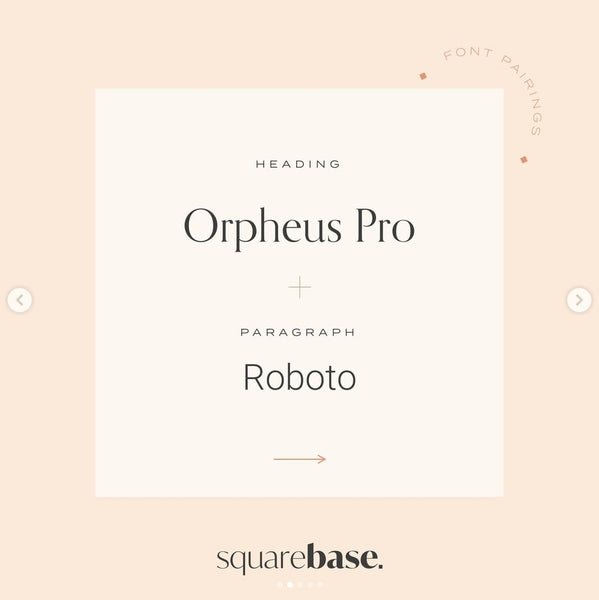 Free Font Pairings For Squarespace - Use on our Squarespace Website Template Kits 