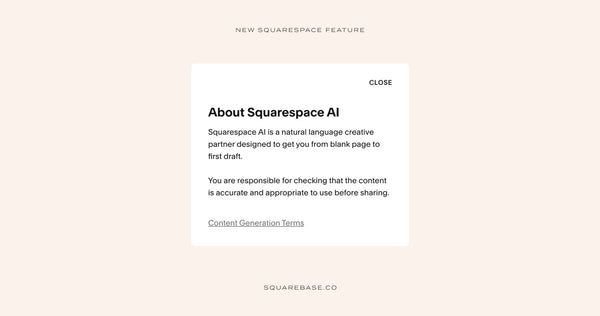 New Squarespace Feature - Squarespace AI Copywriting Feature Released