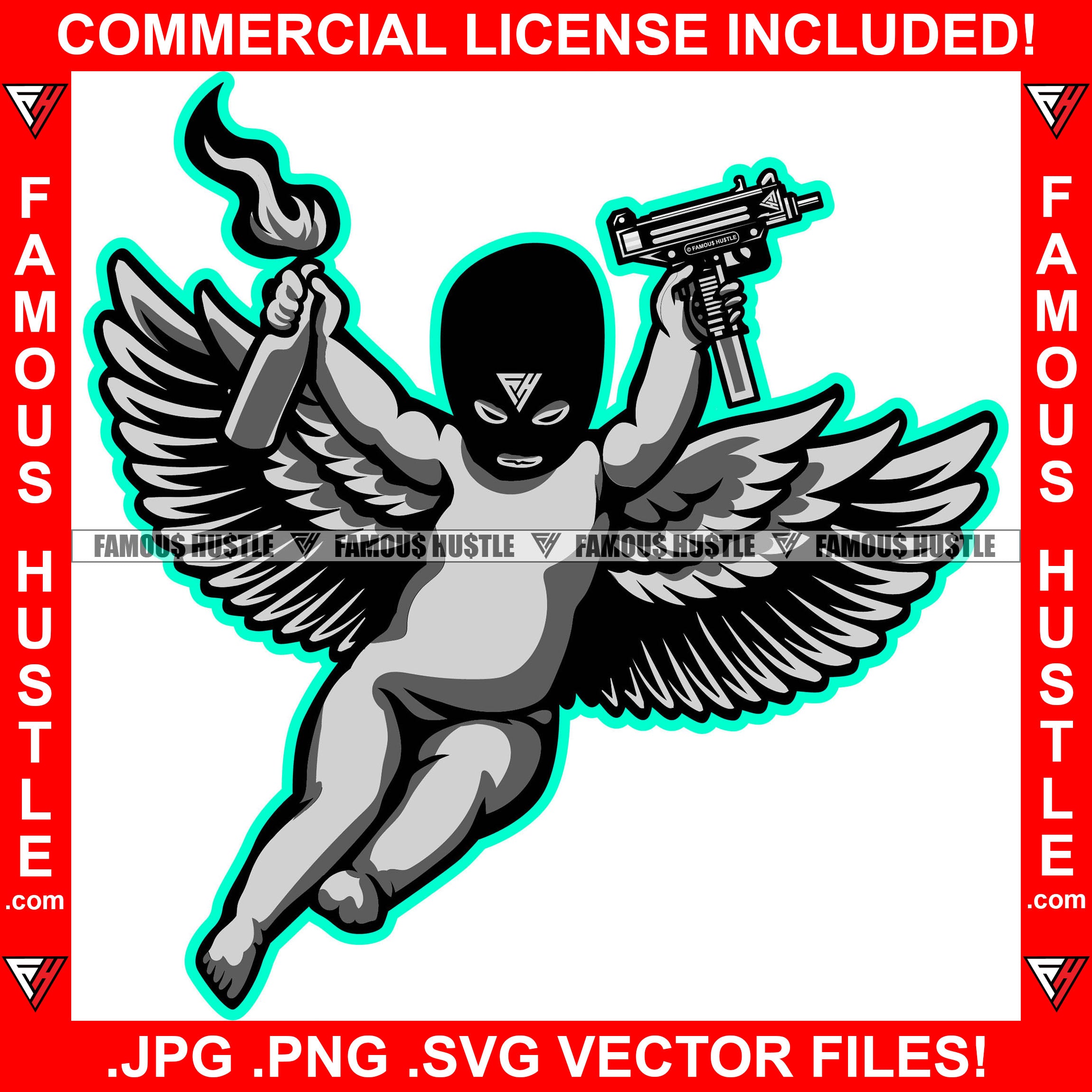 Vintage Chicano Tattoo Concept In LA Letters Shape With Pretty Girls  Gangster Skull Angel Wings Dice Diamond Money Snake Skeleton Hand Holding  Gun And Hand With Tattoo Machine Vector Illustration Royalty Free