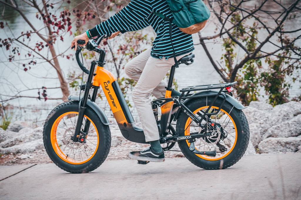 Cyrusher Kommoda Ebike. Step-through electric bike. 50 miles electric  bicycle.