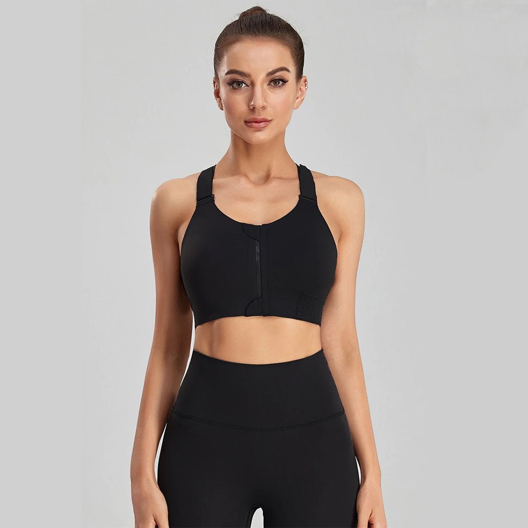 Adjustable Plus Size Womens Zip Front Sports Bra With Front Zipper For  Yoga, Gym, Fitness And Athletic Activities Shockproof Crop Top Vest P230512  From Musuo03, $15.08