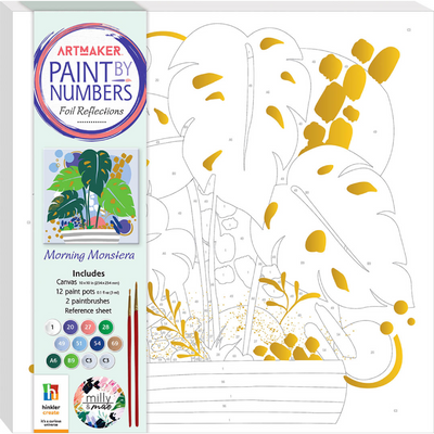 ArtMaker Paint by Numbers Canvas: Jungle Jumble – CuriousUniverse