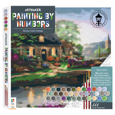 ArtMaker Paint by Numbers Canvas: Jungle Jumble – CuriousUniverse