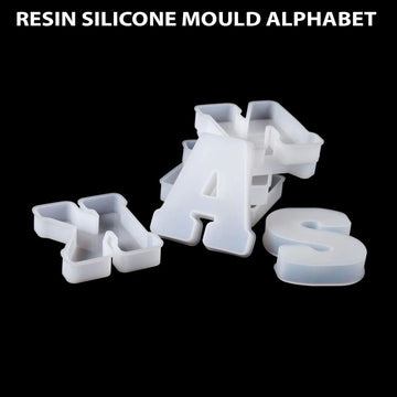 Romantic Swirl Uppercase Alphabet Letters Silicone Mold-2 Piece Set