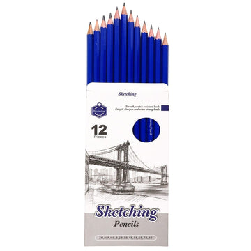 Sketching Pencils Set Metal Box Packaging Including Graphite - Temu