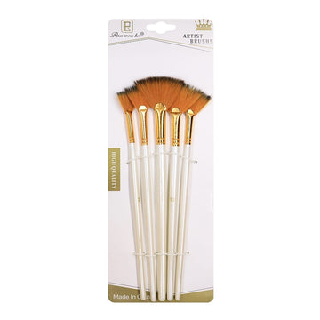Buy Silver Brush Limited 4004 The Art Sherpa Fan Brush for Acrylic Painting,  Long Handle, Size 4 Online at desertcartINDIA