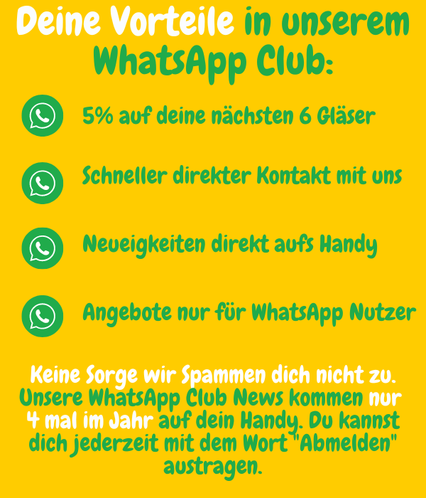 Vorteile WhatsApp Club von Grega´s Imkerei