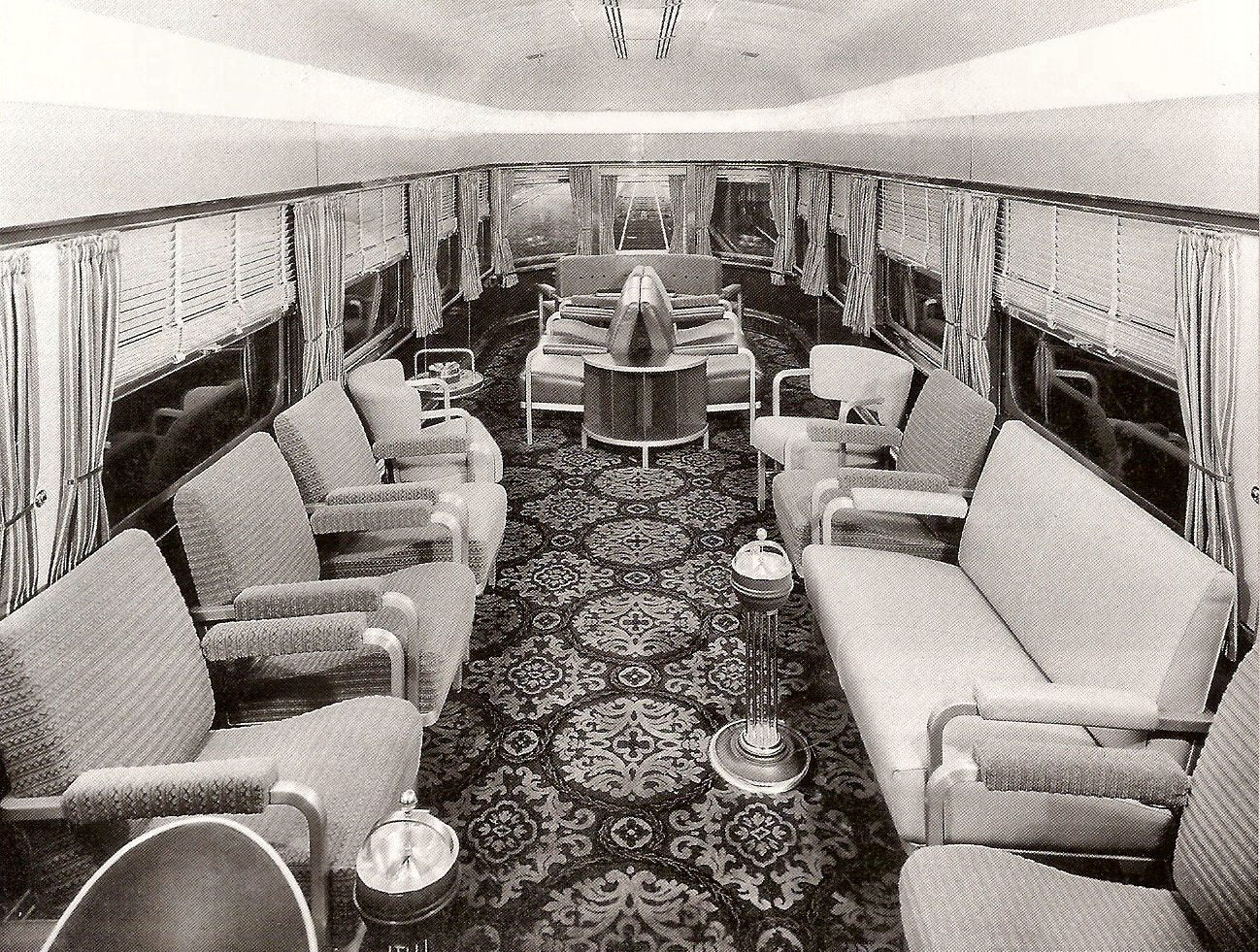 Luxury Rail Cars of The Cincinnatian Steam Train were air conditioned
