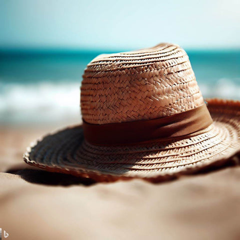 Straw hat you can wear at the beach for Summer