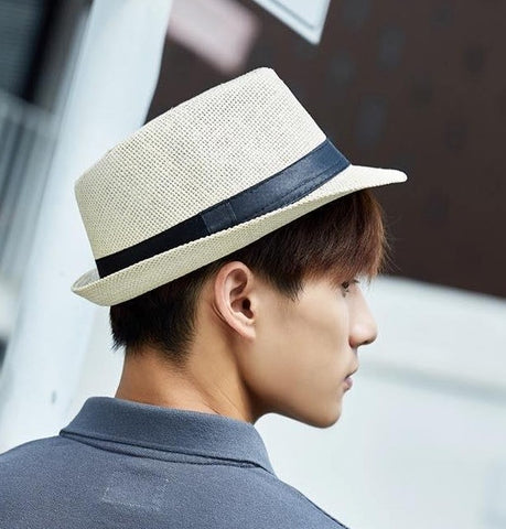 Man Wearing a Fedora Hat