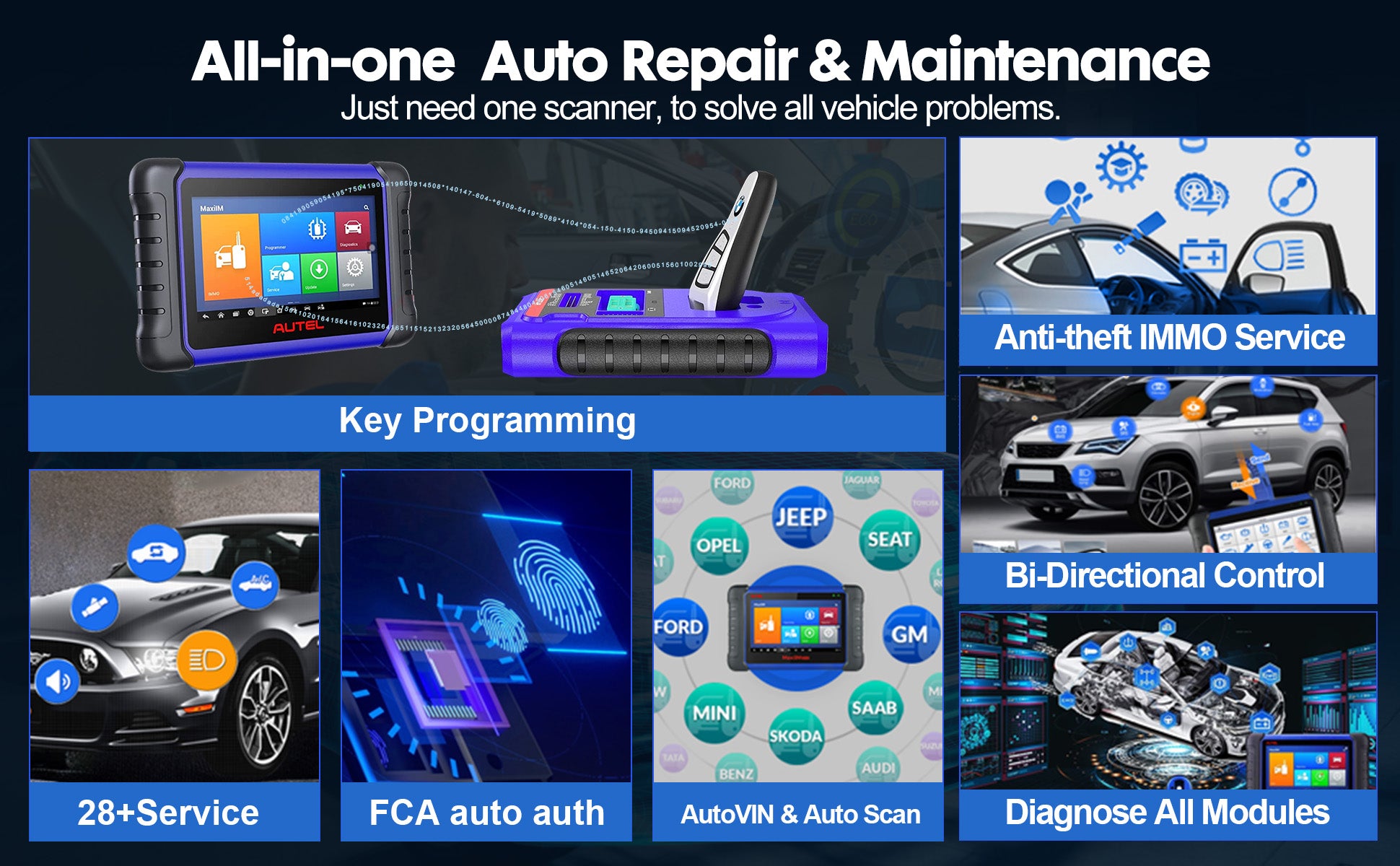 Autel MaxiIM IM508 ecu key programming tablet tool