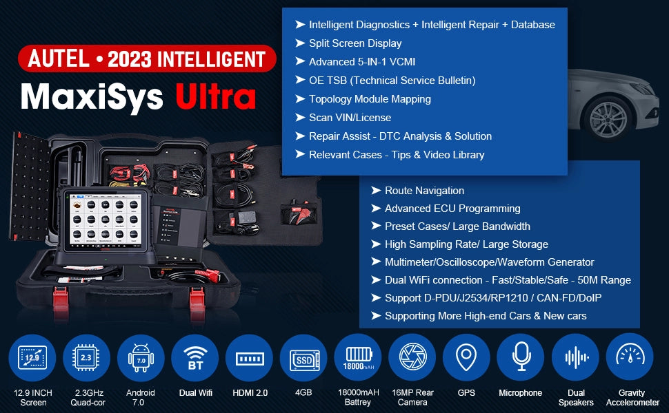 Autel MaxiSys Ultra Intelligent Car Diagnostic Scanner 