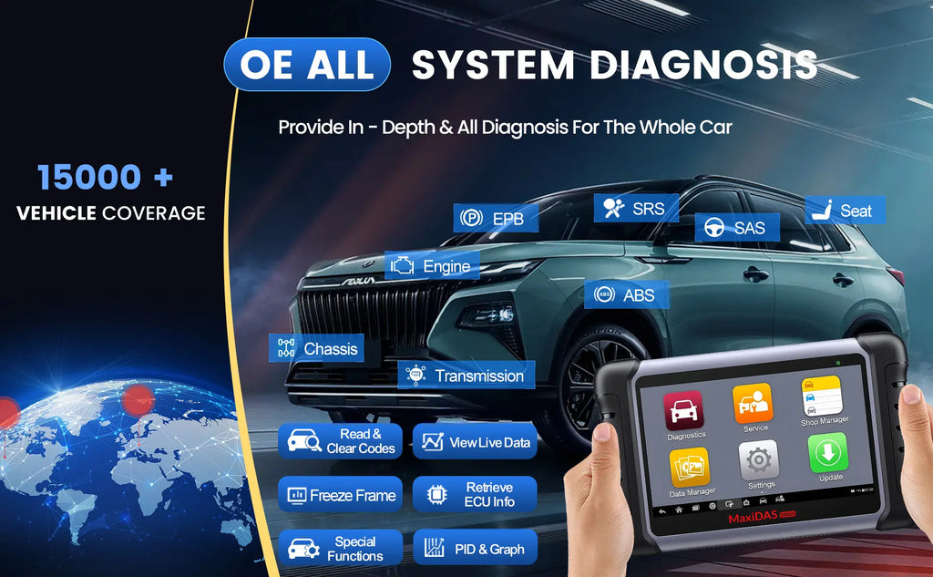 Advanced OE-Level Diagnostic Scanner for Comprehensive System Access