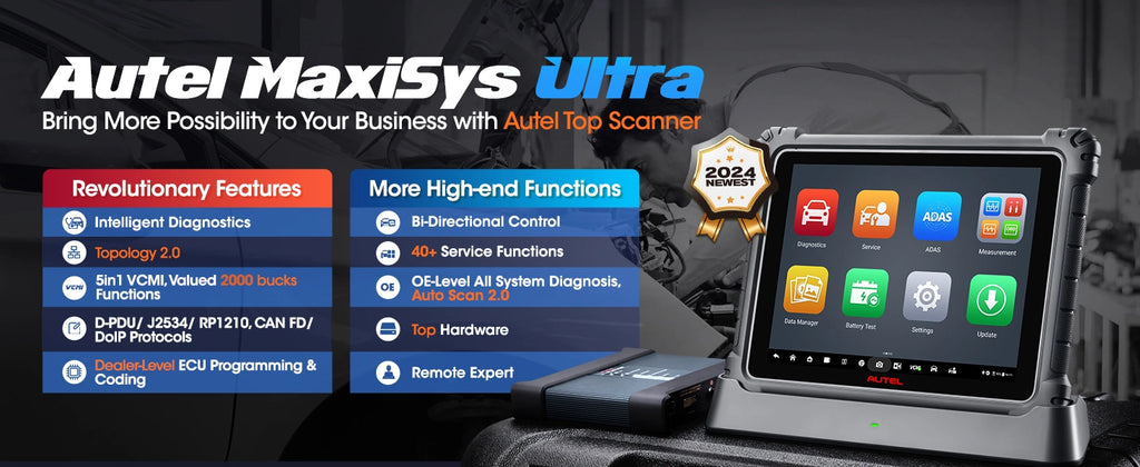 Autel MaxiSys Ultra Scanner 2023 Upgraded of MS919/ MS909/ Elite II, Intelligent Diagnostic Scan & Repair Tool